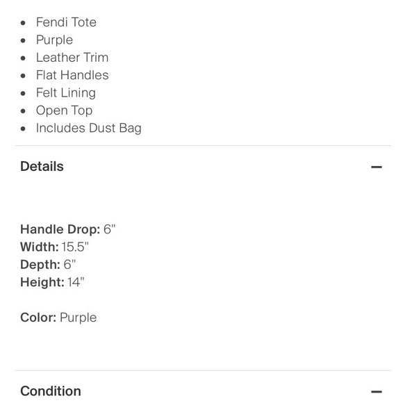 Authentic Fendi Felt Shopping Tote - Picture 6 of 6